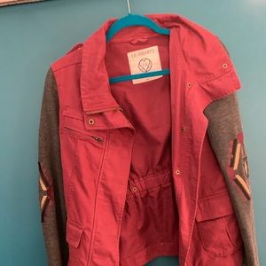 LA Hearts Maroon & Gray Jacket